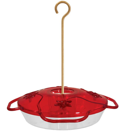 Aspects 367 Hummzinger Ultra feeder with four ports for insect protection and easy viewing.