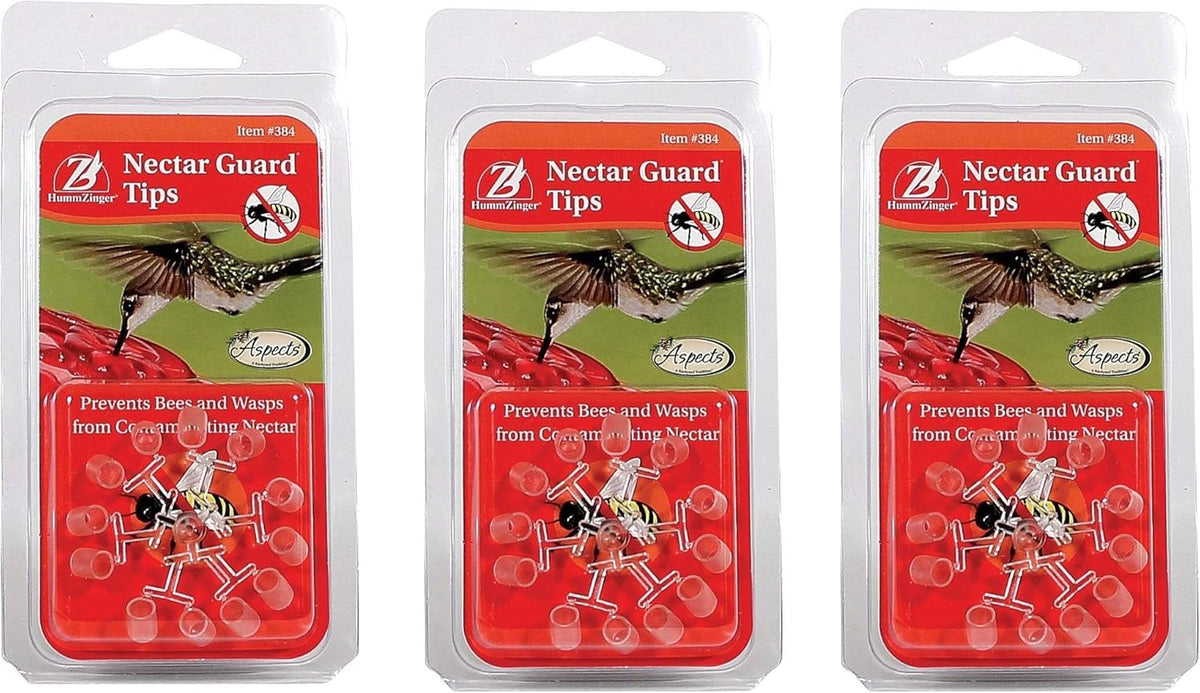 Aspects Nectar Guard Tips 3-pack close-up of clear membrane for insect protection