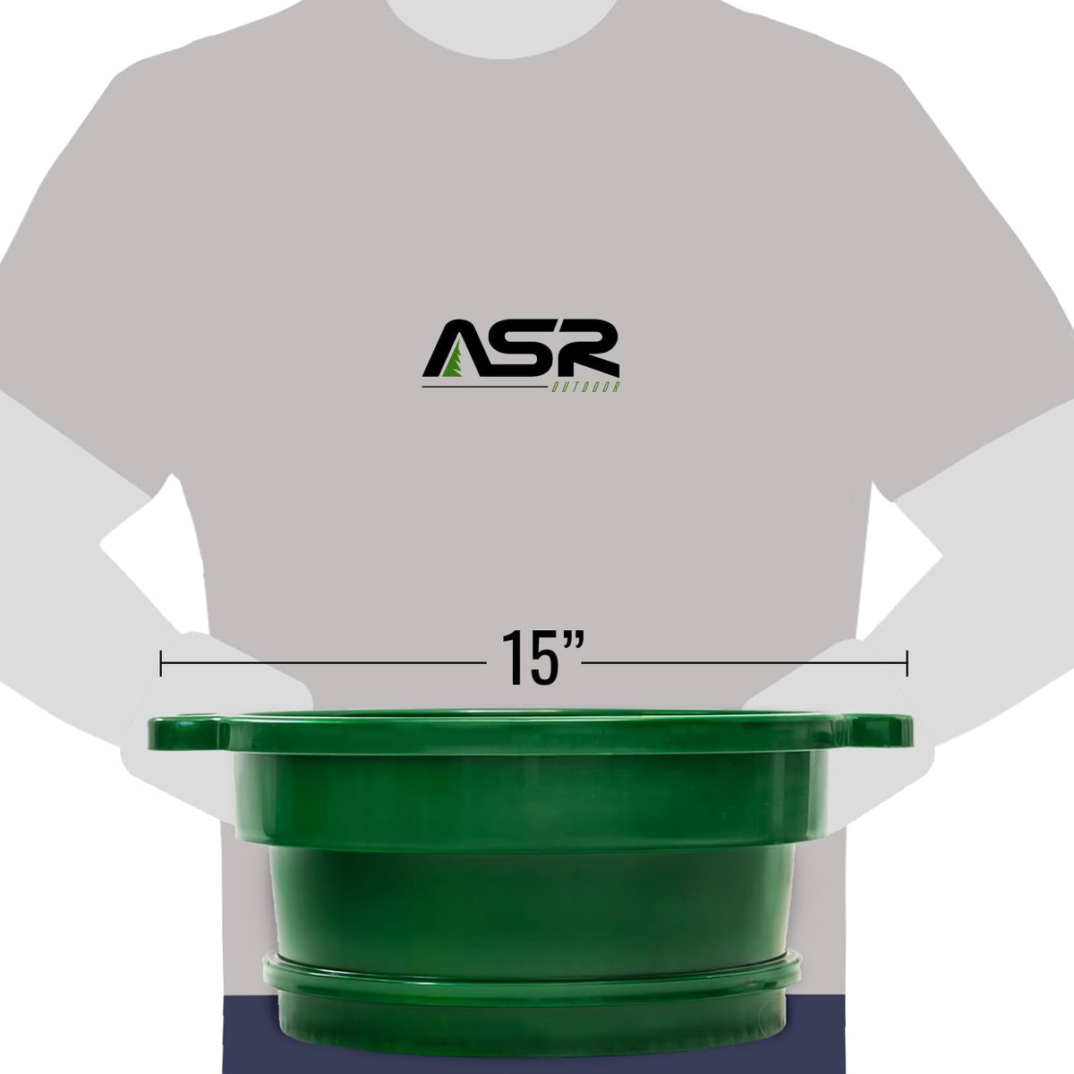 ASR Outdoor Deep Stacking on a 5-gallon bucket for vertical classification efficiency.
