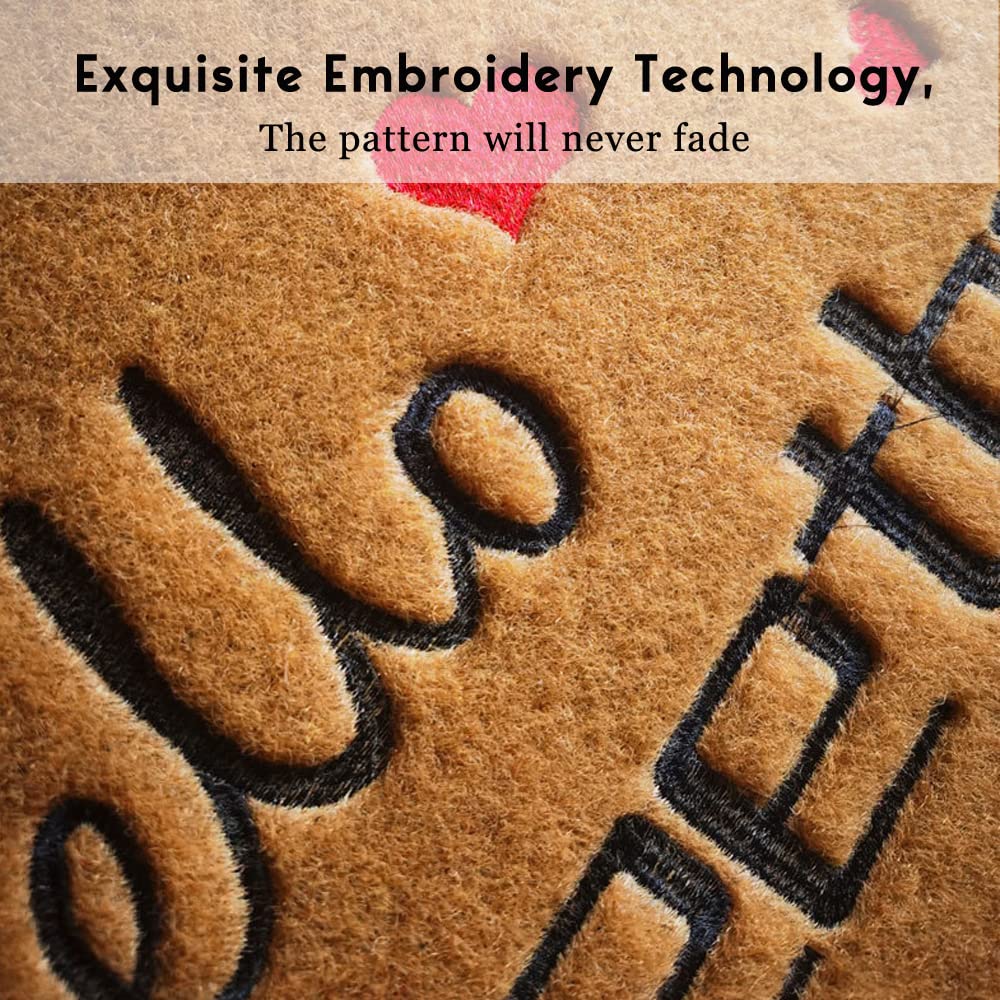 Assaoy dirt-scrape bristles mat helps remove debris from shoes