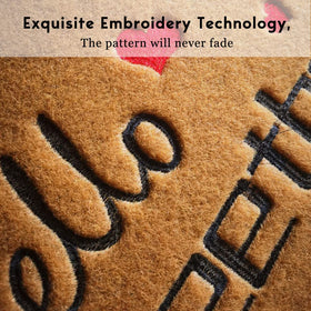 Assaoy dirt-scrape bristles mat helps remove debris from shoes