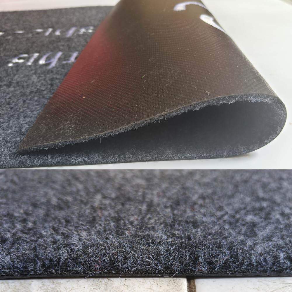 Assaoy entryway mat is versatile for front porch, stairs, or foyer.