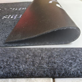Assaoy entryway mat is versatile for front porch, stairs, or foyer.