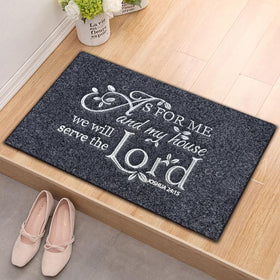 Assaoy front door mat with non-slip rubber backing stays in place during weather changes.