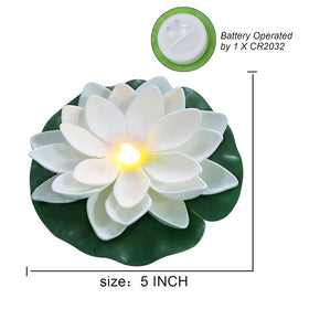 Assaoy multicolor LED flowers brighten outdoor pond or garden decorations