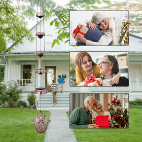 ASTARIN durable copper alloy chime resists wind and rain for year-round outdoor display.
