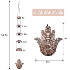 ASTARIN feng shui copper chime promotes balance and a soothing outdoor ambiance.