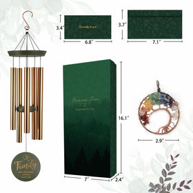 ASTARIN wind chimes crafted from FSC-certified wood for sustainable decor