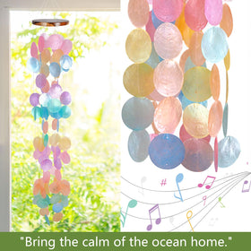 ASTARIN handcrafted coastal wind chime with hemp rope detail