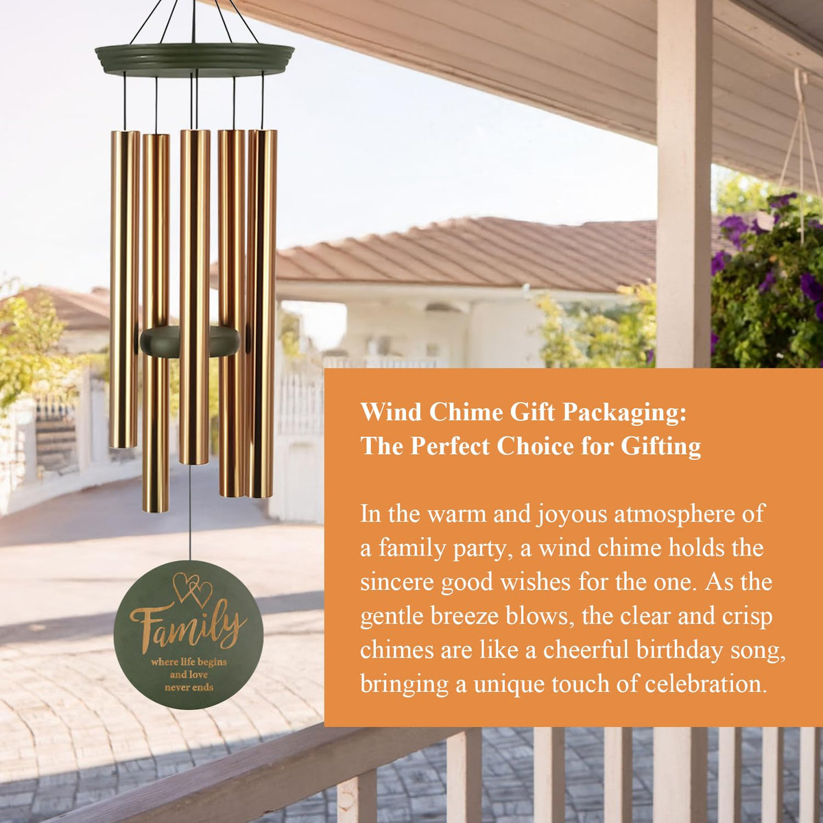 ASTARIN wind chimes mute mode for quiet or gentle melodies during gatherings