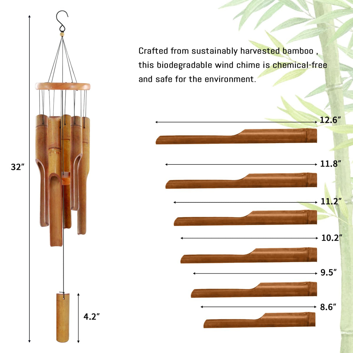 ASTARIN chimes deliver soothing melodies to enrich outdoor or breezy indoor spaces.