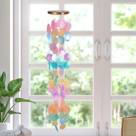 ASTARIN sunlit capiz shells create a calm, melodic breeze
