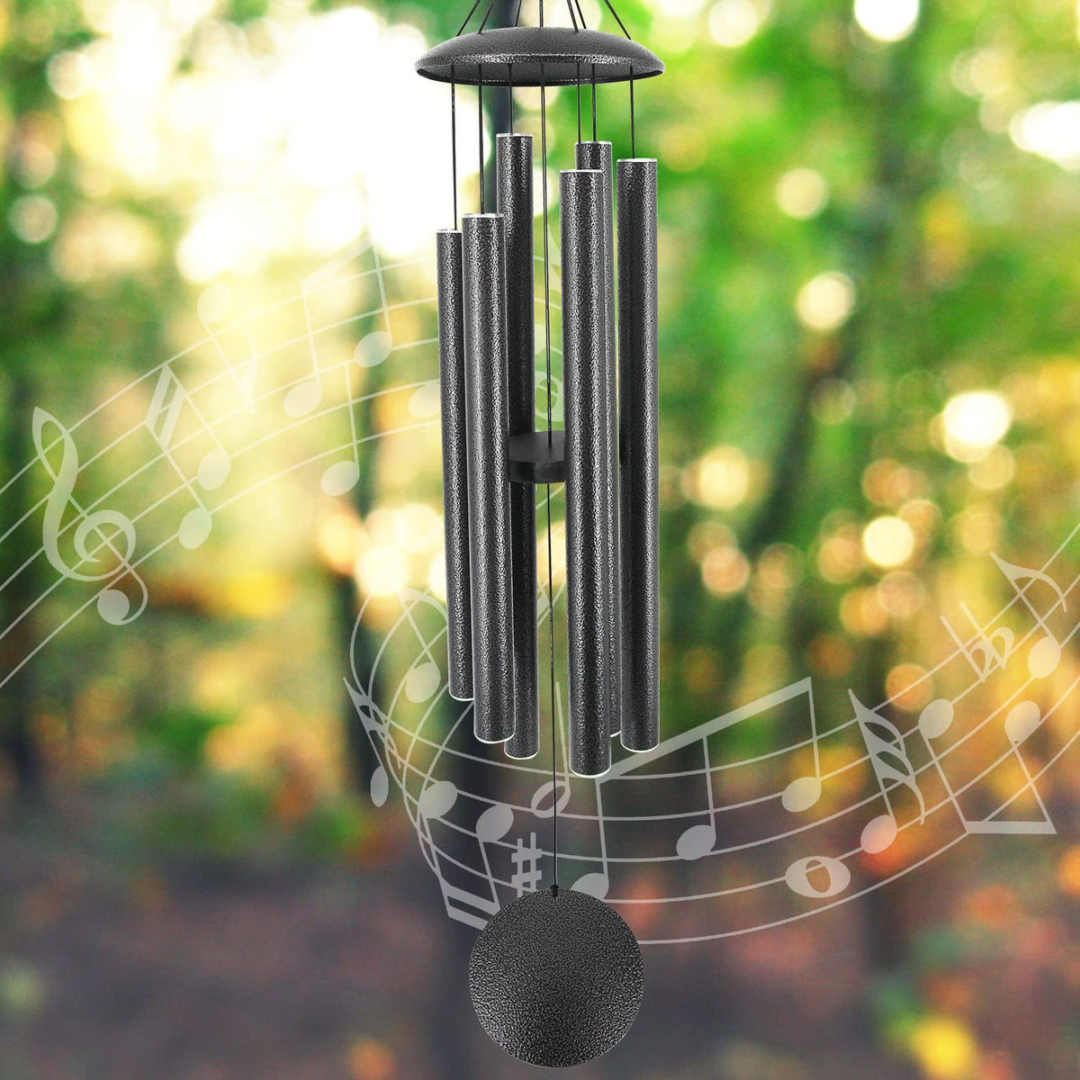 ASTARIN wind chimes 45-inch deep-tone design enhances garden ambiance