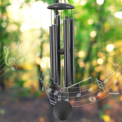 ASTARIN wind chimes 45-inch deep-tone design enhances garden ambiance