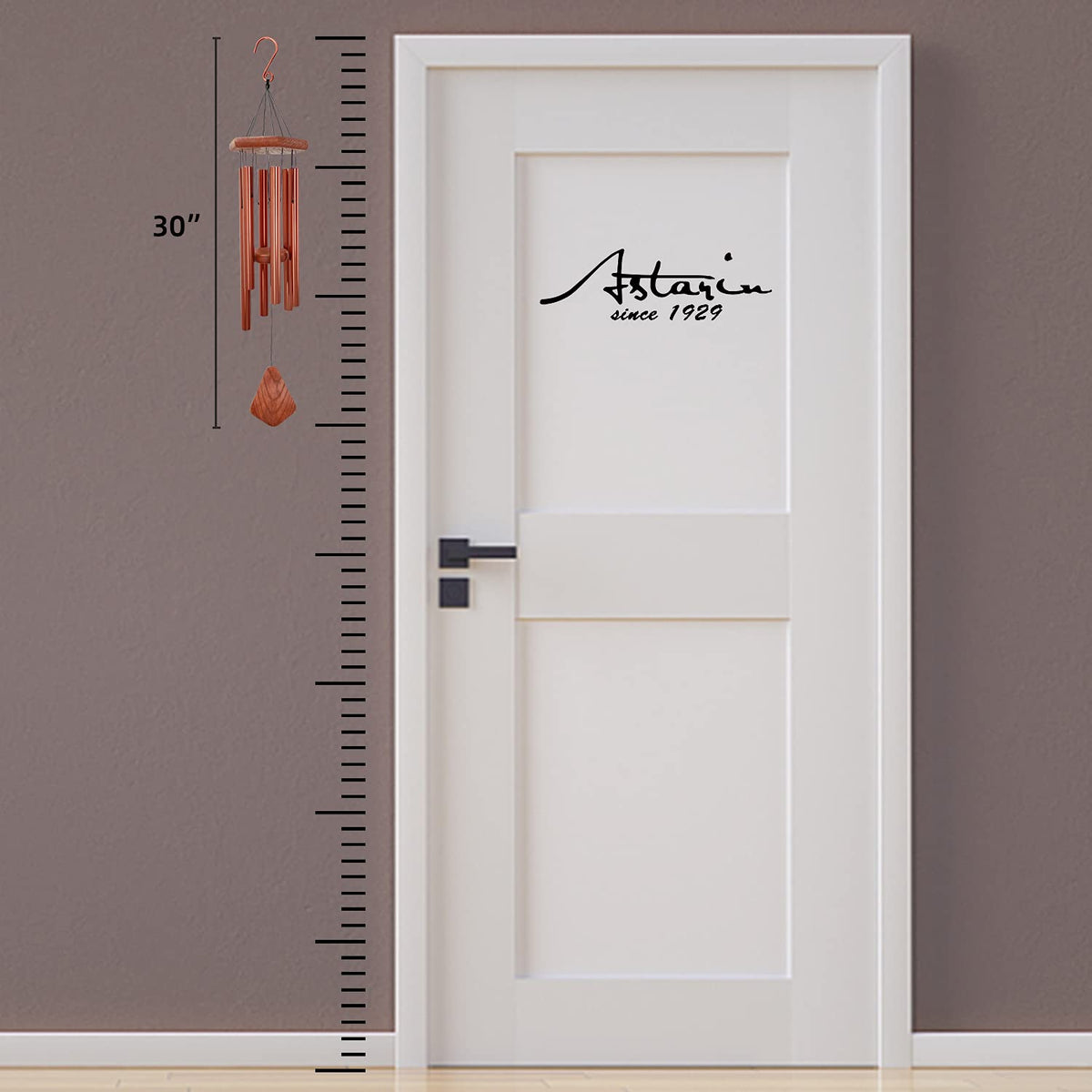 ASTARIN wind chimes deep-toned resonance from thick-walled tubes