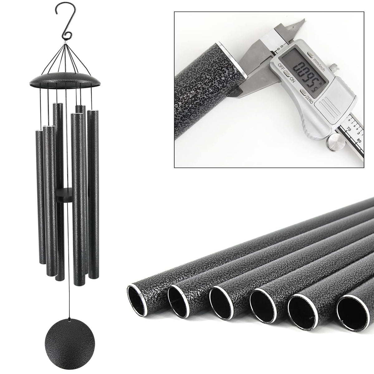 ASTARIN wind chimes in yard setting with durable finish
