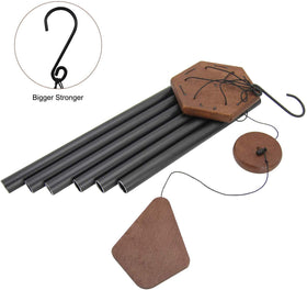 ASTARIN wind chimes with matte black tubes resist weathering and maintain beauty.