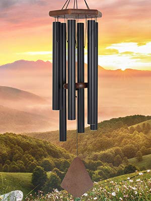 ASTARIN wind chimes outdoor 36-inch deep tone create tranquil garden ambience.