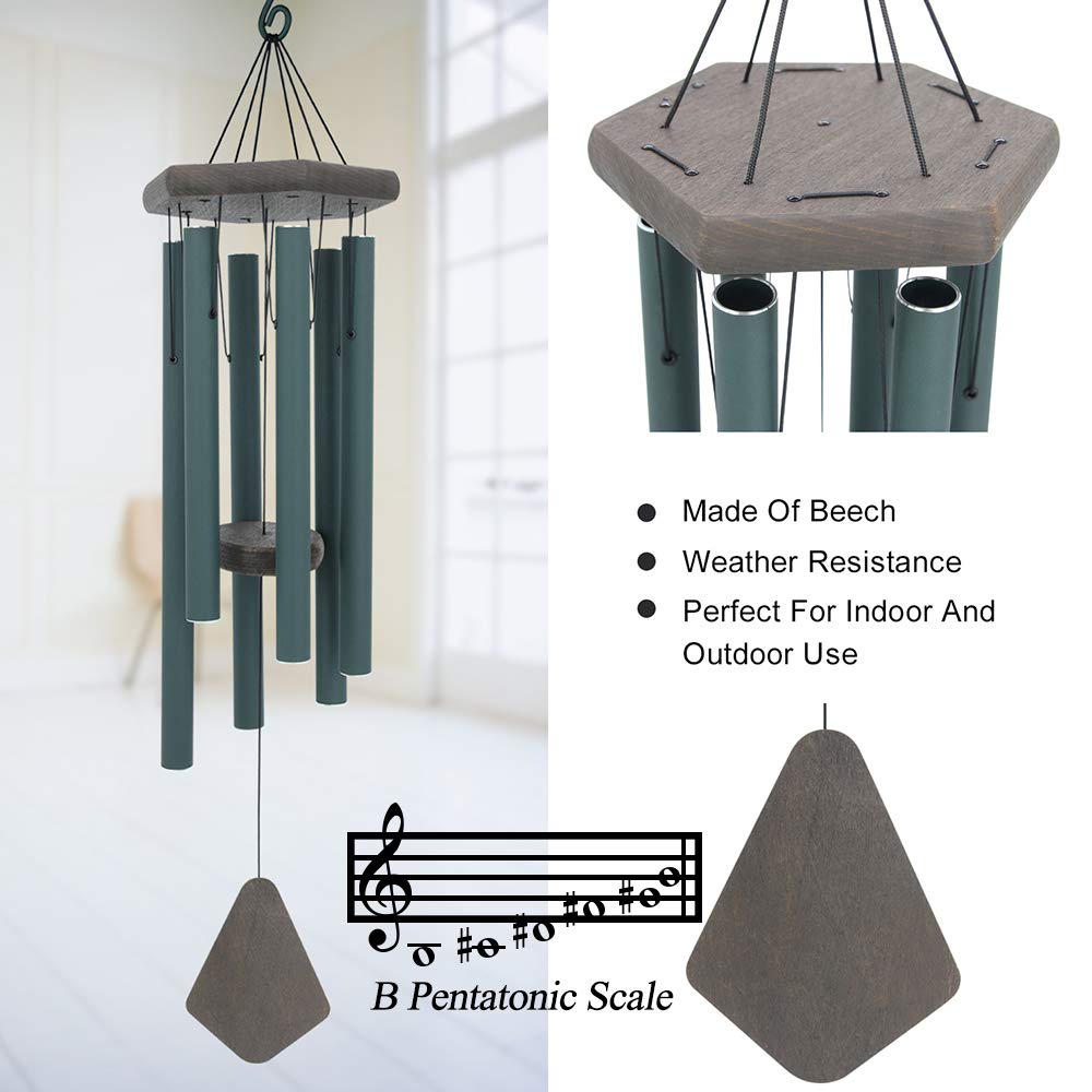 ASTARIN FSC-certified wood striker provides crisp, lasting tone in breeze.