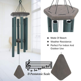 ASTARIN FSC-certified wood striker provides crisp, lasting tone in breeze.