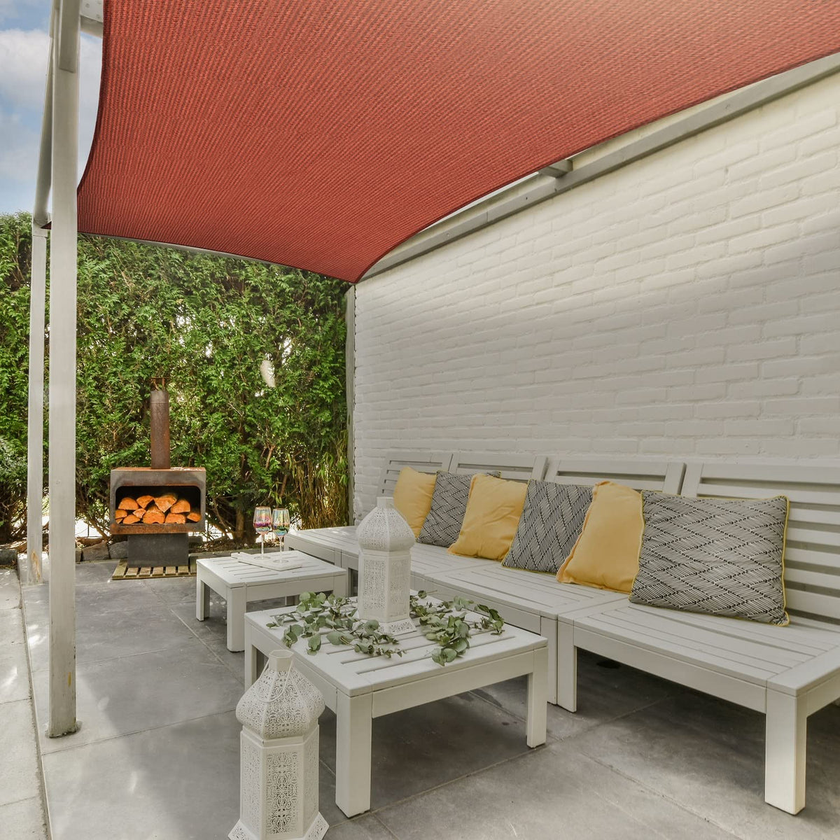 AsterOutdoor patio shade creates cool, inviting outdoor spaces.