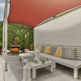 AsterOutdoor patio shade creates cool, inviting outdoor spaces.