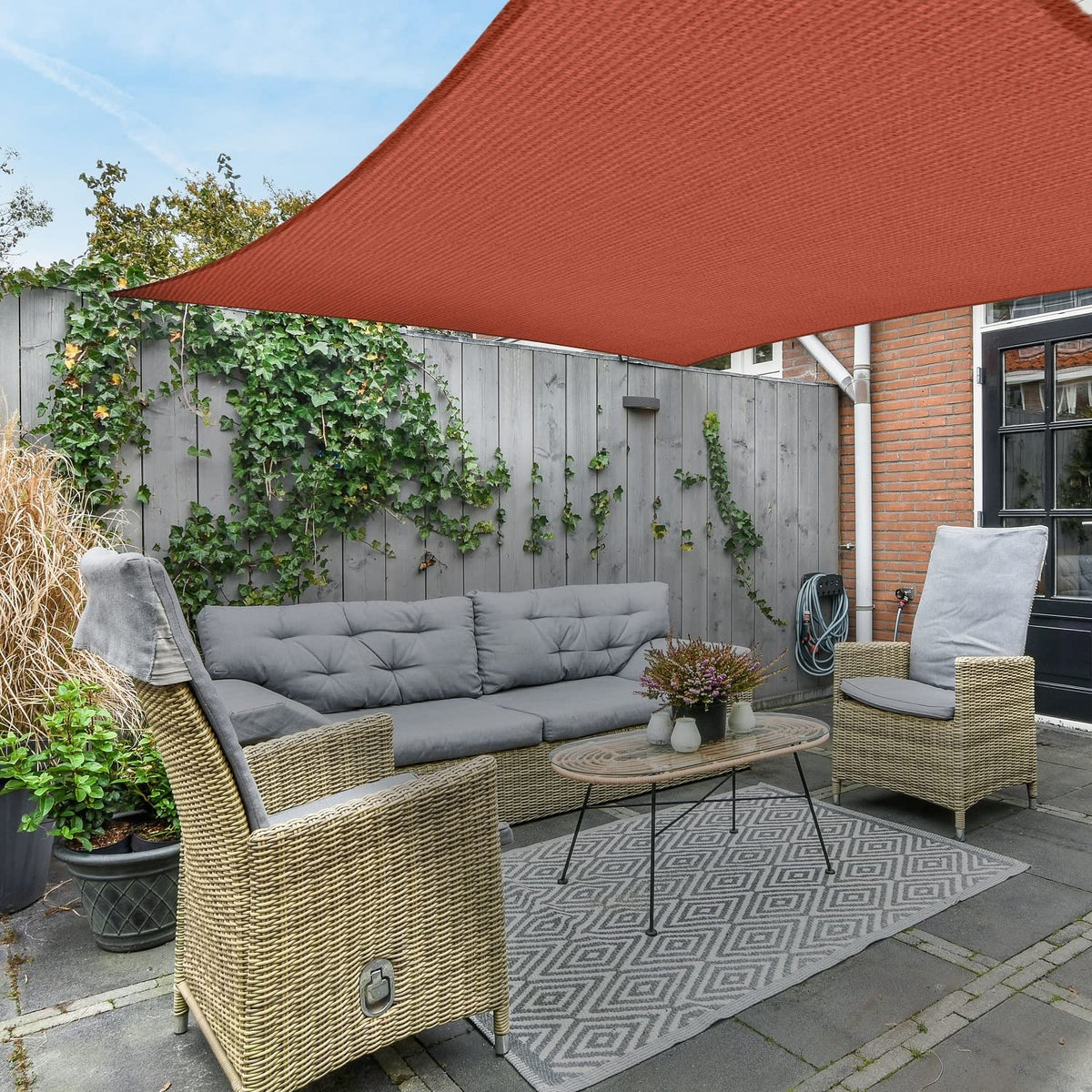 AsterOutdoor Terra shade sail covers outdoor spaces while staying flexible.
