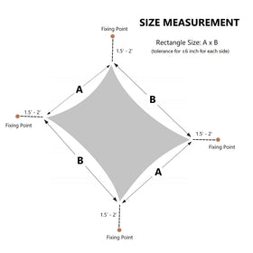 AsterOutdoor stainless steel D-rings corner attachment enables secure installation.