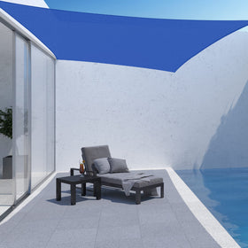 AsterOutdoor sun shade 16x20 blue easy to install.