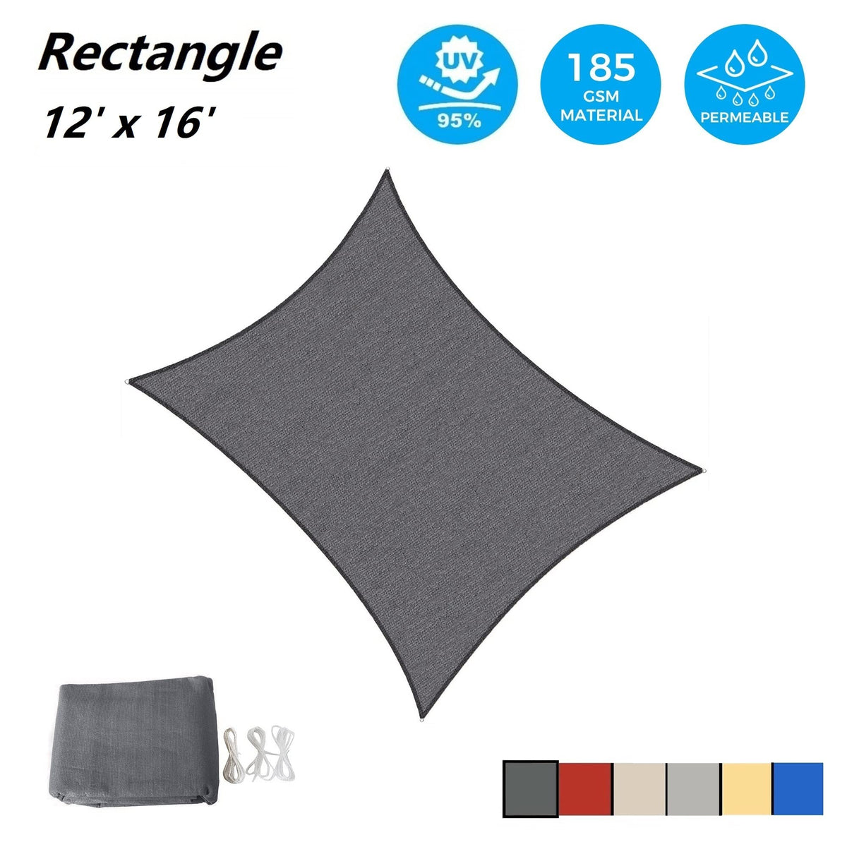 AsterOutdoor UV-blocking sail provides UV protection for outdoor seating