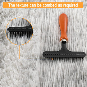 Astfys after-raking fluff looks loftier and cleaner.