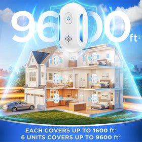 Asukin Ultrasonic Repeller in-use living room setup for family-friendly protection