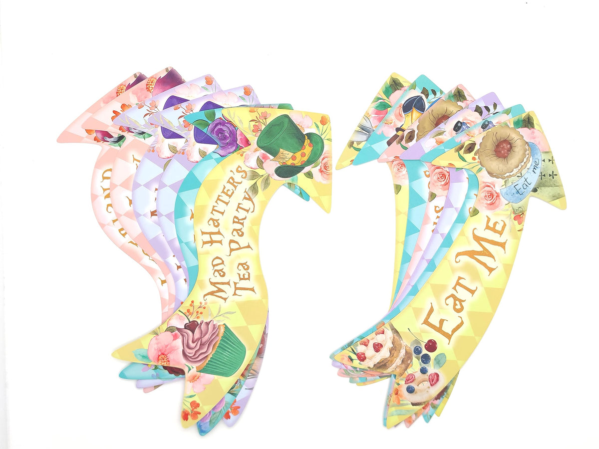 ASVP Shop Alice arrow sign Garden Path for immersive decor