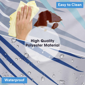 Asxhif outdoor tablecloth waterproof protects surfaces from spills and rain.
