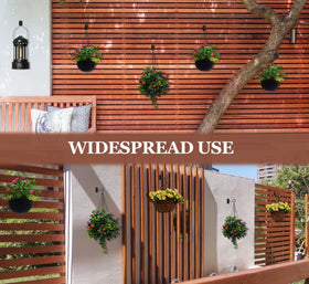 ASZUNE 6in hanging plant hook screws included ensure quick, secure installation.