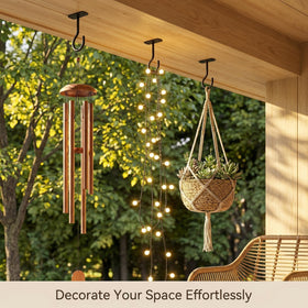 ASZUNE eight-piece hook set with screws for quick indoor or outdoor setup