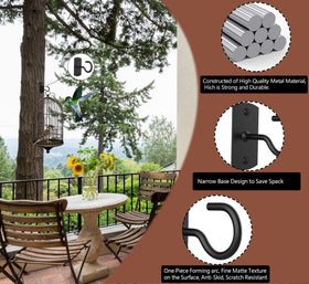 ASZUNE wall/deck mount plant hanger shown on a balcony for space-saving display