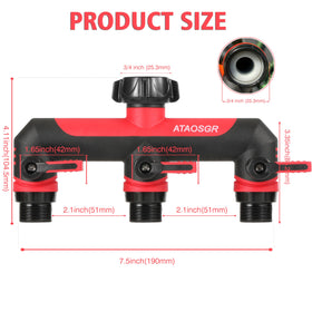 ATAOSGR 3-way outlet with independent control valves for precise flow