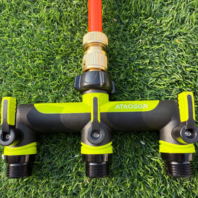 ATAOSGR zinc alloy body offers rugged performance for year-round garden use.