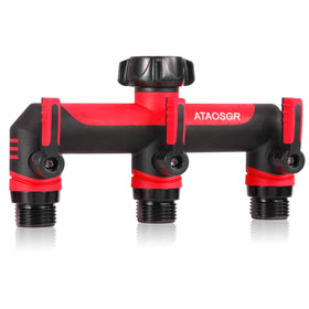 ATAOSGR garden hose splitter with a 3-way outlet for multitask watering