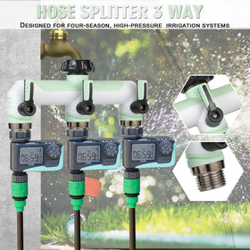 ATAOSGR light green hose splitter adds fresh touch to garden work