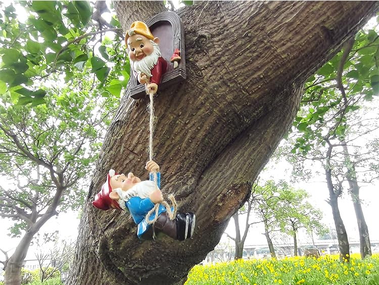 ATCTBOGFS garden gnome sculpture makes a thoughtful outdoor gift for plant lovers.