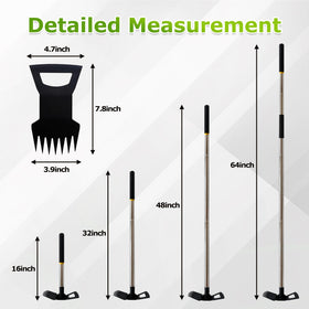 ATFVERDEX cast-iron hoe head shown for durability in heavy tasks.