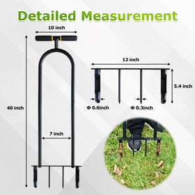 ATFVERDEX ergonomic 40-inch handle reduces bending during use