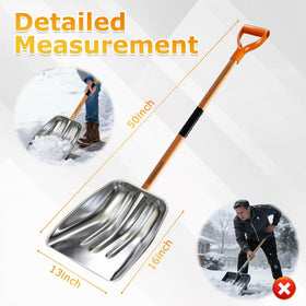 ATFVERDEX scoop shovel corrosion-resistant steel withstands winter use.