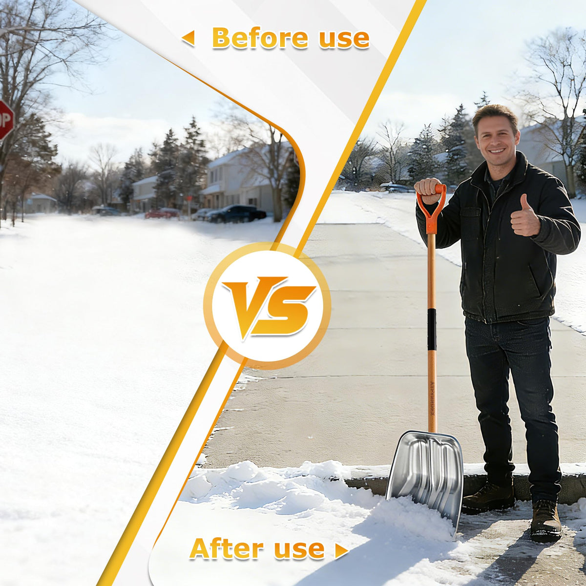 ATFVERDEX scoop shovel lightweight yet durable for versatile yard tasks.