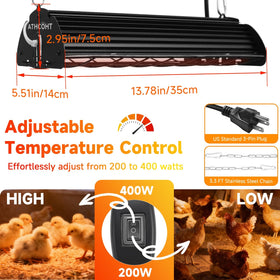 ATHCOHT aluminum housing protects components in harsh coop environments.