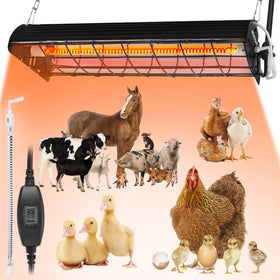 ATHCOHT carbon fiber heat lamp for chicken coop providing rapid, even warmth.