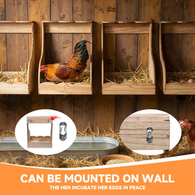ATHCOHT easy-assembly nesting box ready for use after simple steps