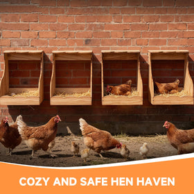 ATHCOHT spacious nesting box dimensions suitable for different birds in a coop
